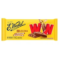 Czekolada - Wedel Czekolada mleczna z wafelkami orzechowymi WW - miniaturka - grafika 1
