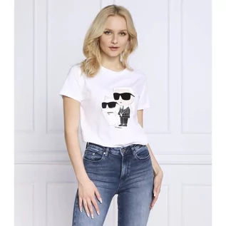 Koszulki i topy damskie - Karl Lagerfeld T-shirt ikonik 2.0 | Regular Fit - grafika 1