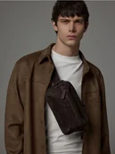 Nerki - Reserved - Zamszowa nerka - ciemnobrązowy - miniaturka - grafika 1