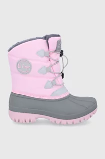 Buty dla dziewczynek - Lee Cooper Śniegowce dziecięce kolor różowy - grafika 1