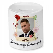 Skarbonki - Skarbonka Dla Kosmetologa na Urodziny na Prezent z Nadrukiem ze Zdjęciem + Opakowanie na prezent (wzór 02) - miniaturka - grafika 1