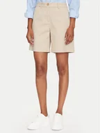 Spodenki damskie - Gant Szorty materiałowe 4020119 Beżowy Regular Fit - miniaturka - grafika 1