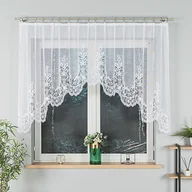 Firany - Firanka konfekcjonowana, 120x300cm, kolor biały BERENIKA - miniaturka - grafika 1