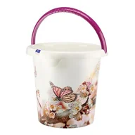 Inne artykuły do sprzątania - Wiadro 10l IML wzór motyl biały - miniaturka - grafika 1