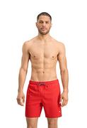 Kąpielówki męskie - PUMA Męskie szorty kąpielowe o średniej długości, czerwony, XL - miniaturka - grafika 1