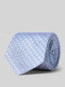 Krawaty i muchy męskie - Krawat z jedwabiu ze wzorem na całej powierzchni (7 cm) - miniaturka - grafika 1
