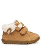 Buty dla dziewczynek - Geox Sneakersy B Macchia B564PB 00022 C6627 Brązowy - miniaturka - grafika 1