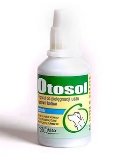 Biofaktor Otosol - Płyn Do Czyszczenia Uszu - 25Ml - Pielęgnacja uszu i oczu zwierząt - miniaturka - grafika 1