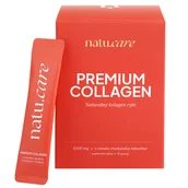Włosy, skóra, paznokcie - Natu.Care Premium Collagen 5000 mg, smak truskawka-rabarbar, 30 saszetek - miniaturka - grafika 1