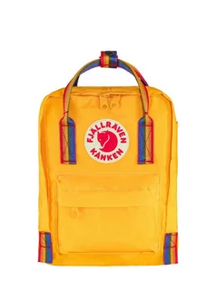Plecak Fjallraven Kanken Rainbow Mini - warm yellow / rainbow pattern - Plecaki - miniaturka - grafika 1