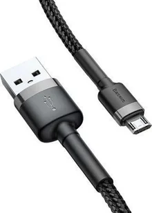 Kabel USB Baseus USB-A - microUSB 1 m Czarno-szary (CAMKLF-BG1) - Kable USB - miniaturka - grafika 1