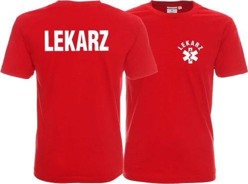 Promostars LPP - Koszulka męska LEKARZ czerwona