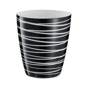 Szklanka ze szkła topionego czarno biała 360 ml NEBBIA - Szklanki - miniaturka - grafika 1