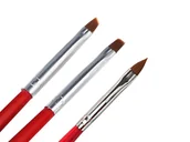 Akcesoria do paznokci - Sunone, Pędzelki Do Żelu Akrylu Zdobień, 3 Sztuki - miniaturka - grafika 1