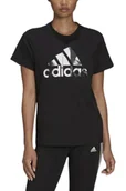 Koszulki i topy damskie - Koszulka damska Adidas Aop T-Shirt bawełniana czarna-XS - miniaturka - grafika 1