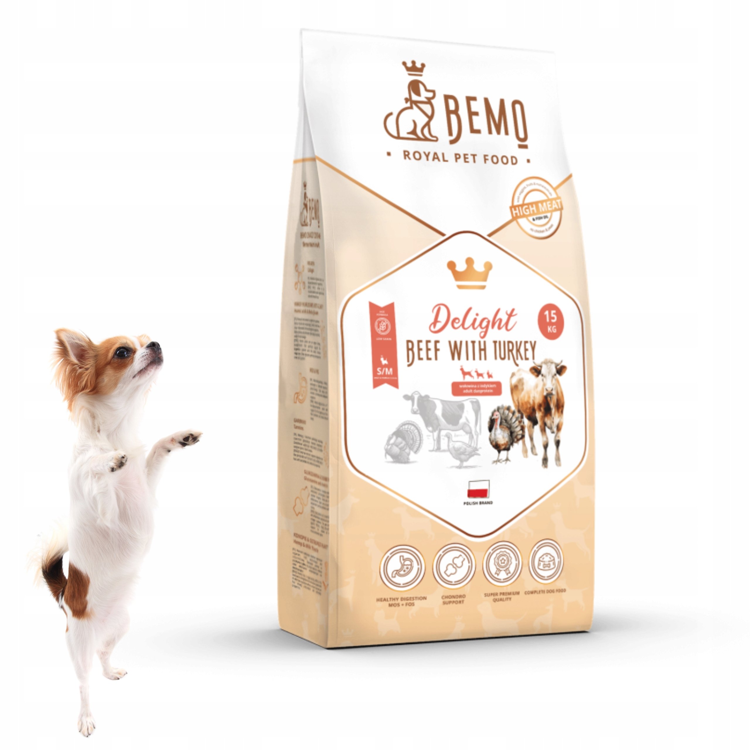BEMO Delight dla psów małych i średnich 15kg