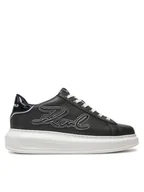 Sneakersy damskie - KARL LAGERFELD Sneakersy Kapri KL62511A Czarny - miniaturka - grafika 1