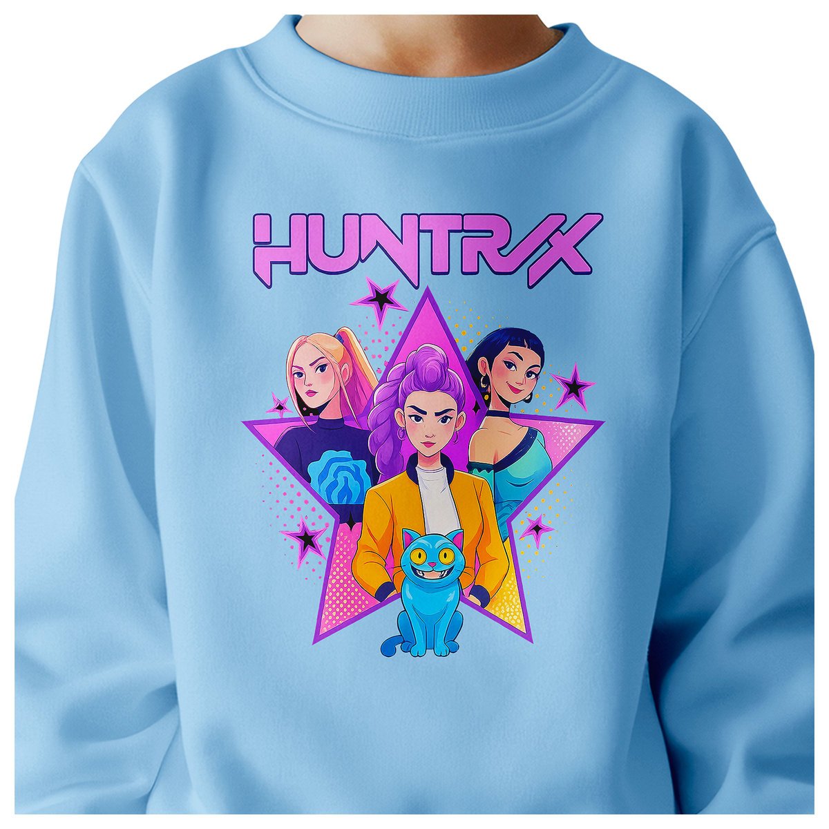 BLUZA DZIECIĘCA KPOP DEMON HUNTERS HUNTRIX 122-128 BAWEŁNIANA JAKOŚĆ