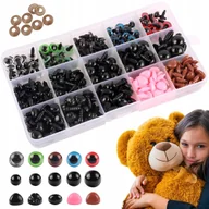 Prace ręczne dla dzieci - Oczy noski do pluszaków misiów maskotek, bezpieczne, zestaw 560 el + Etui! - miniaturka - grafika 1