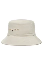 Czapki męskie - Tommy Jeans Bucket Tjm Linear Logo AM0AM13420 Beżowy - miniaturka - grafika 1