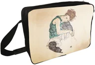 Torby szkolne - Torba na ramię Siedząca kobieta z podniesionym kolanem Egon Schiele - miniaturka - grafika 1
