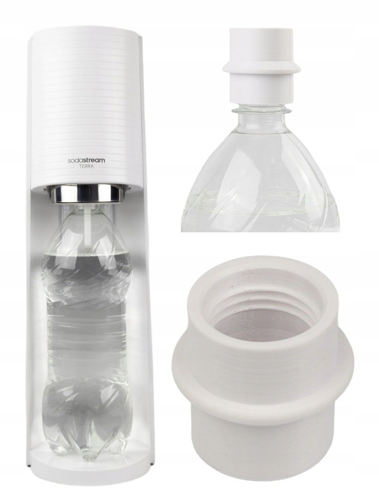 PRZEJŚCIÓWKA ADAPTER do SODASTREAM na gwint 28mm na zwykłą butelkę do 1L