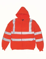Bluzy męskie - YOKO Męska bluza z kapturem HVK07 Pomarańczowy Hi-Vis Pomarańczowy XXL - miniaturka - grafika 1