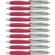 Długopisy - Schneider 135329 Haptify długopis (grubość kreski M, kolor wkładu: niebieski) opakowanie 10 sztuk, szałwia szaro-magenta - miniaturka - grafika 1