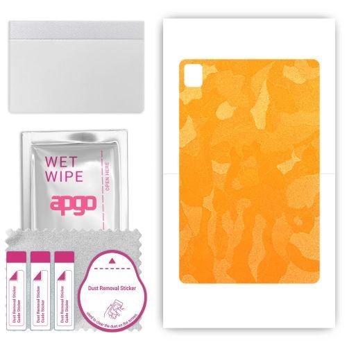 folia naklejka skórka strukturalna na TYŁ do Nokia T21 - Moro Camo Żółty - apgo SKINS