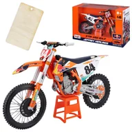 Samochody i pojazdy dla dzieci - KTM 450 SX-F CROSS RED BULL MODEL W SKALI 1:6 MAISTO | ZAWIESZKA PREZENTOWA - miniaturka - grafika 1