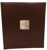 Albumy fotograficzne - Album na zdjęcia brązowy 60 stron czarnych ślubny - miniaturka - grafika 1