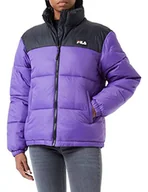 Kurtki damskie - FILA Damska kurtka Sandia Puff Jacket, ultra fioletowo-czarna, L - miniaturka - grafika 1
