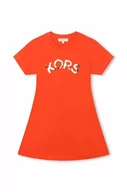 Sukienki i spódniczki dla dziewczynek - Michael Kors sukienka dziecięca kolor czerwony mini prosta - miniaturka - grafika 1
