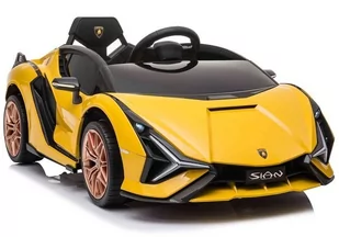 Import LEANToys Auto na akumulator Lamborghini Sian Żółty - Pojazdy elektryczne dla dzieci - miniaturka - grafika 1