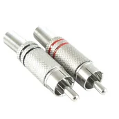 Kable - Wtyk RCA (cinch) na kabel metalowy - miniaturka - grafika 1