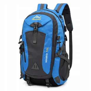 Lekki Plecak Turystyczny 40L Trekkingowy Górski Niebieski - Plecaki - miniaturka - grafika 1
