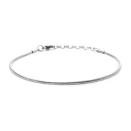 Bransolety męskie - Bransoletka srebrna - splot wężyk / wężowy z możliwością regulacji - stal szlachetna EM - EM Men's Accessories - miniaturka - grafika 1