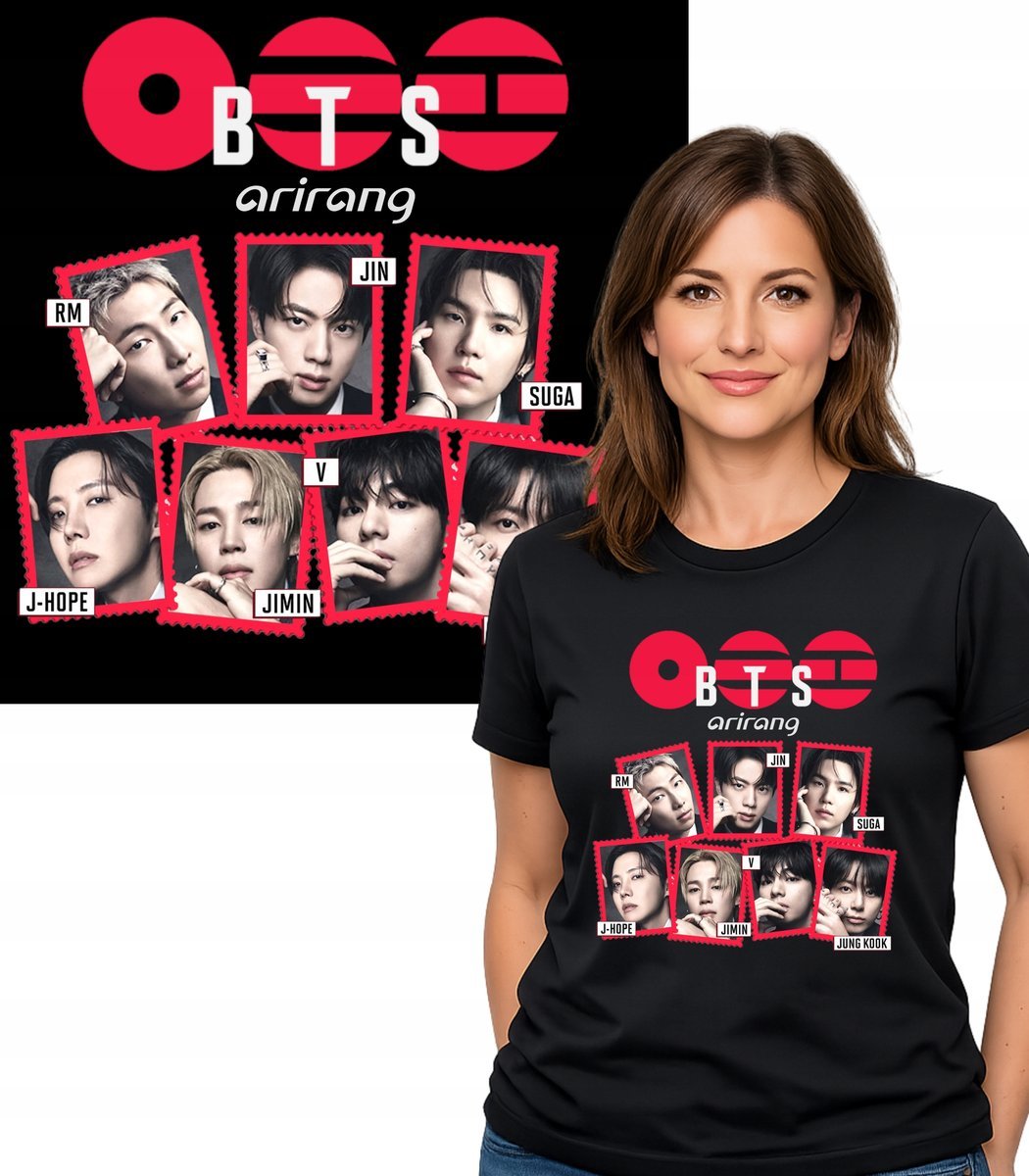 BTS COMEBACK 2026 ARIRANG K-POP KOSZULKA T-SHIRT PREMIUM M - TALIOWANA