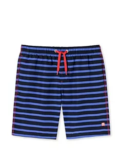 Schiesser Chłopięce Szorty Kąpielowe, Ciemnoniebieskie Nadruki, 104, Ciemnoniebieski Nadruk, 104 - Kąpielówki dla chłopców - miniaturka - grafika 1