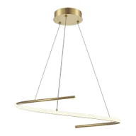 Lampy sufitowe - Złota lampa ledowa, kształt wstążki MOD242PL-L33BSK z serii CURVE - miniaturka - grafika 1
