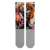 Skarpetki jeździeckie - Comodo Podkolanówki sublimacja ŚMIEJĄCE SIĘ KONIE - miniaturka - grafika 1