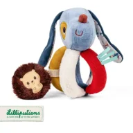 Gryzaki dla dzieci - Grzechotka z uchwytami Piesek Jules 6 m+ - miniaturka - grafika 1