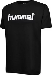 Hummel HMLGO T-Shirt męski S/S, bawełniany, z logo, czarny, l - Bluzy męskie - miniaturka - grafika 1