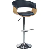 Taborety i hokery - Hoker H-45 Jasny Dąb / Czarny Halmar - miniaturka - grafika 1