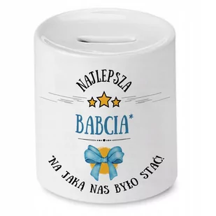 Skarbonka Dla Babci Idealny na Imieniny Prezent z Nadrukiem ze Zdjęciem - Skarbonki - miniaturka - grafika 1