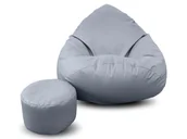 Pufy i podnóżki - Pufa sako XXXL worek + gratis szara - miniaturka - grafika 1