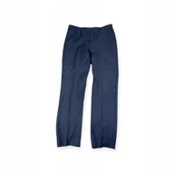 Spodnie męskie - Eleganckie granatowe spodnie męskie M - miniaturka - grafika 1