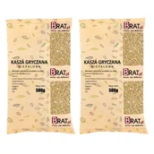 Kasza - Kasza gryczana niepalona 1kg (2x500g) - miniaturka - grafika 1