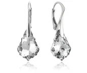 Kolczyki - Srebrne kolczyki z kryształem Swarovski® - Baroque - miniaturka - grafika 1