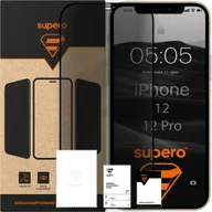 Szkła hartowane na telefon - SUPERO Szkło hartowane do iPhone 12 / 12 Pro, prywatności z czarną ramką - miniaturka - grafika 1